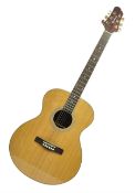 Woodstock model no.WHW41J203 acoustic guitar with mahogany back and sides and spruce top