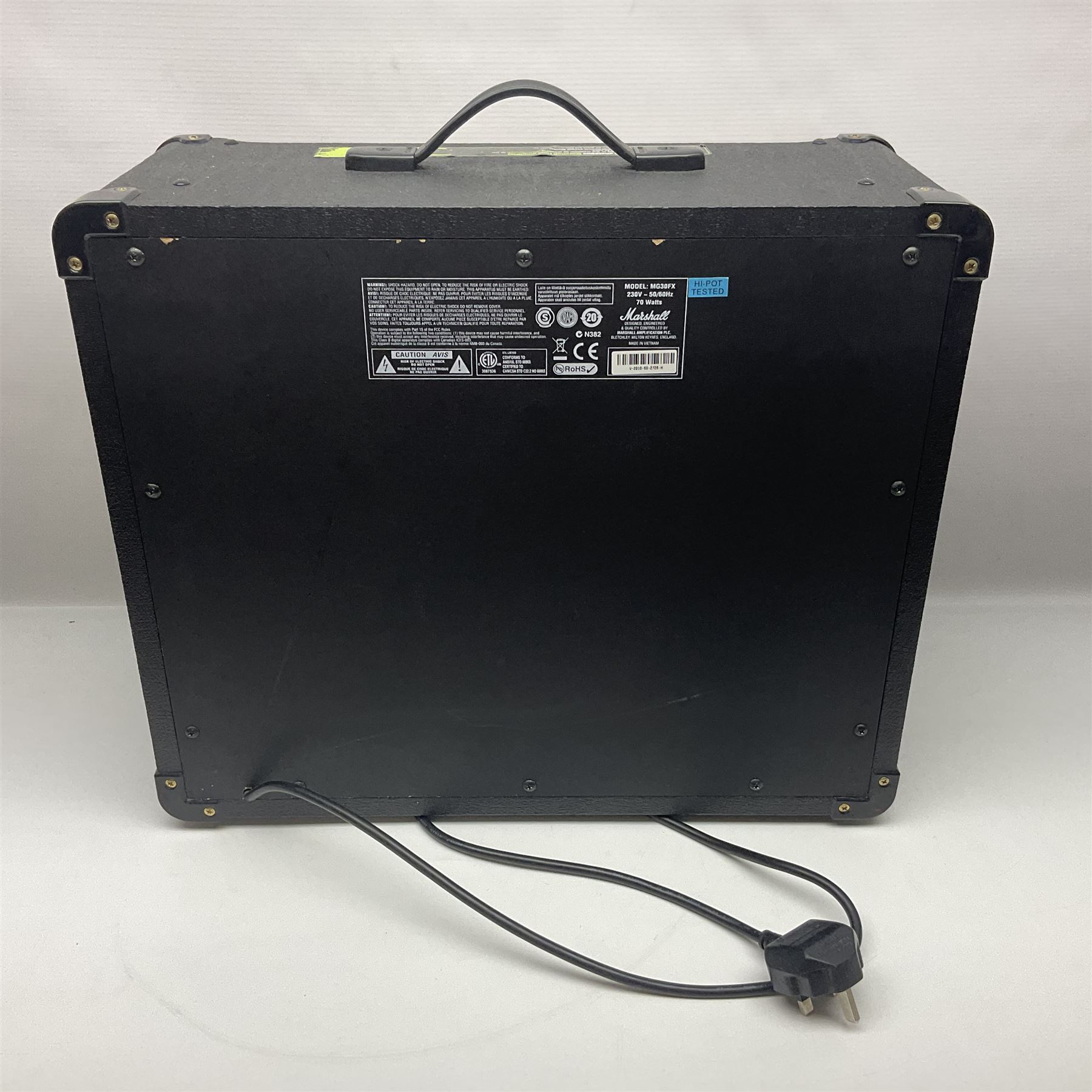 Marshall MG Series 30DFX amplifier L47.5cm; with Marshall MG fully programmable foot controller; bot - Image 8 of 13