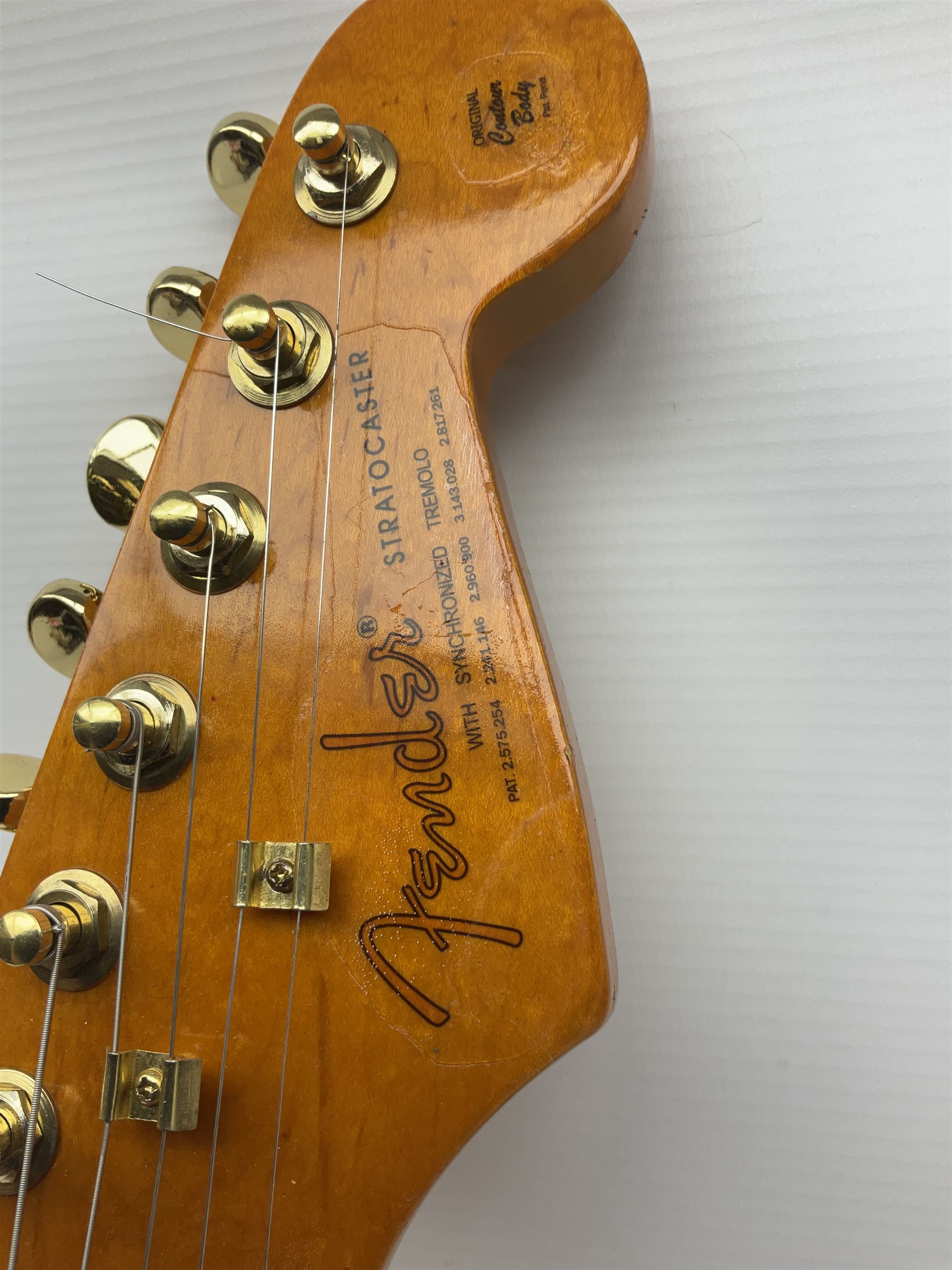 Copy of a Fender Stratocaster electric guitar in black with Wilkinson bridge - Image 8 of 21