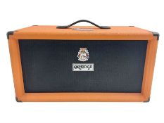 English made Orange 'Voice of the World' bass guitar speaker cabinet; 400 watts 8 ohms; serial no.OB