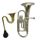 Corton silver plated tenor(?) horn