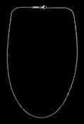 Chopard 18ct white gold link necklace chain