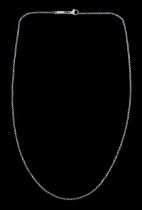 Chopard 18ct white gold link necklace chain