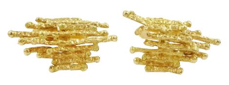 Andrew Grima pair of 18ct gold 'twig' design cufflinks
