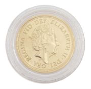 Queen Elizabeth II 2019 gold full sovereign coin