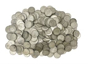 Approximately 2880 grams of Great British pre 1947 silver two shillings or one florin coins