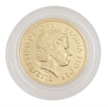 Queen Elizabeth II 2014 gold full sovereign coin