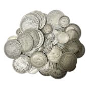 Approximately 440 grams of Great British pre 1920 silver coins