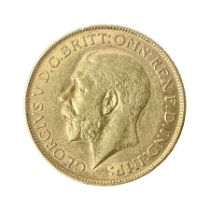 King George V 1911 gold full sovereign coin