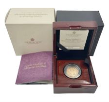 The Royal Mint United Kingdom 2022 gold proof piedfort sovereign coin