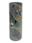 Okra cylindrical sleeve vase by Richard Golding