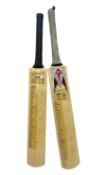 Two signed Yorkshire County cricket bats