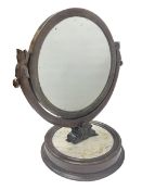 Victorian mahogany framed dressing table mirror