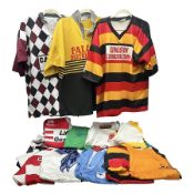 Eighteen Rugby League shirts