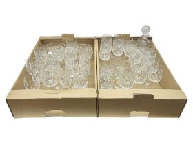 Collection of crystal wine glasses