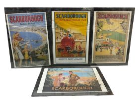 Set of four Scarborough reproduction railway posters (4)
