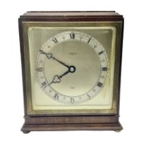 Elliott mahogany cased mantel clock