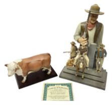 Beswick matte Hereford Bull