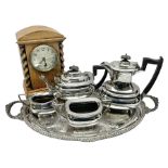 Walker and Hall silver plated tea set