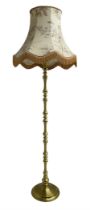 Brass standard lamp