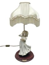 Capodimonte figural table lamp