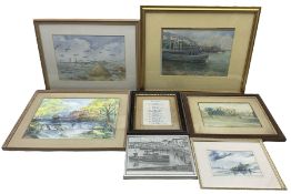 Collection of local watercolours