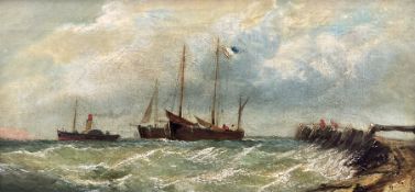 French School (19th century): Shipping off the Coast