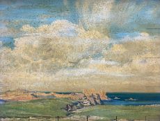 Arthur Bowmar Porter (Jersey 1876-1960): Sea from the Clifftop
