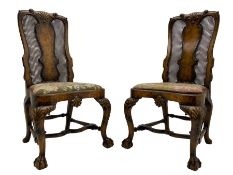 Pair of early 20th century Queen Anne design chairs