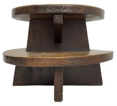 20th century figured elm occasional table