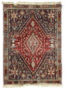 Persian Heriz crimson ground rug