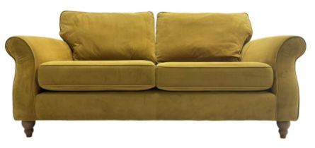 Next Furniture - traditional shaped three-seat sofa