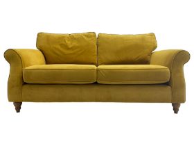 Next Furniture - traditional shaped three-seat sofa