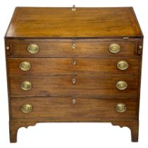 George III mahogany bureau