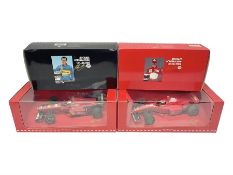 Four Paul's Model Art 1:18 scale Michael Schumacher Collection die-cast racing cars - Ferrari F310B;