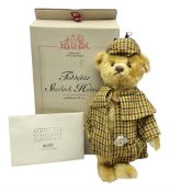 Modern Steiff limited edition teddy bear - Sherlock Holmes No.1242/1500 H35cm; in original box with