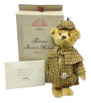Modern Steiff limited edition teddy bear - Sherlock Holmes No.1242/1500 H35cm; in original box with