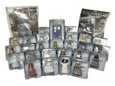 ‘Dr Who’ - Eaglemoss periodical Figurine Collection comprising twenty-seven figures of Tardis’ and D