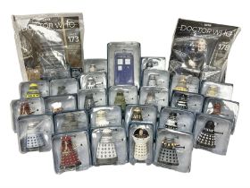 ‘Dr Who’ - Eaglemoss periodical Figurine Collection comprising twenty-seven figures of Tardis’ and D