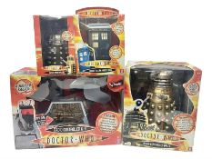 Dr. Who - four boxed collectables by Character Options and Wesco comprising Radio Controlled Dalek