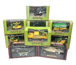 Scalextric - eight Hornby Teenage Mutant Ninja Turtles slot cars