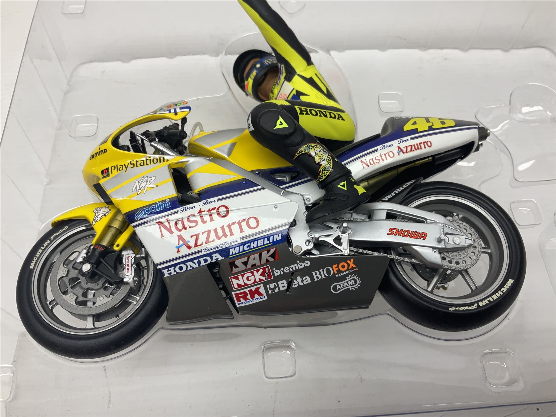 Two Minichamps limited edition Valentino Rossi Collection 1:12 scale die-cast motorcycles - Honda NS - Image 4 of 11