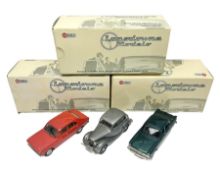 Three Lansdowne Models 1:43 scale models - 1965 Humber Sceptre MkII Four Door Saloon; 1970 Hillman A