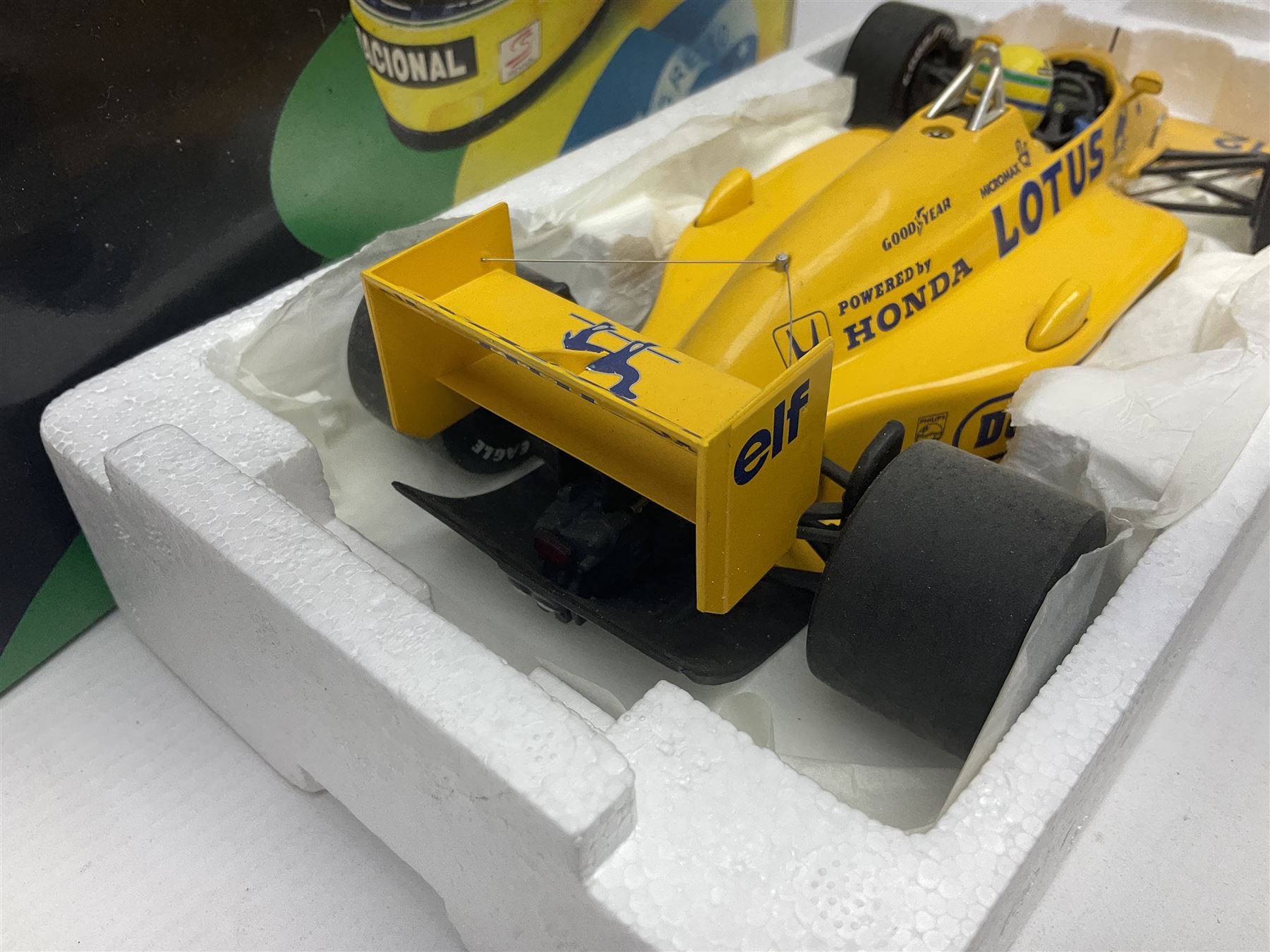 Ayrton Senna Racing Car Collection - 1987 Lotus Honda 99T; boxed - Image 6 of 9