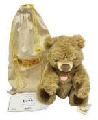 Modern Steiff teddy bear - Bertie (Steiff's first bean bear) No.1600 H24cm; in original bag with pap