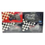 Four Minichamps 1:12 scale die-cast motorcycles - Honda RC211V Team Movistar Honda MotoGP Rider Marc