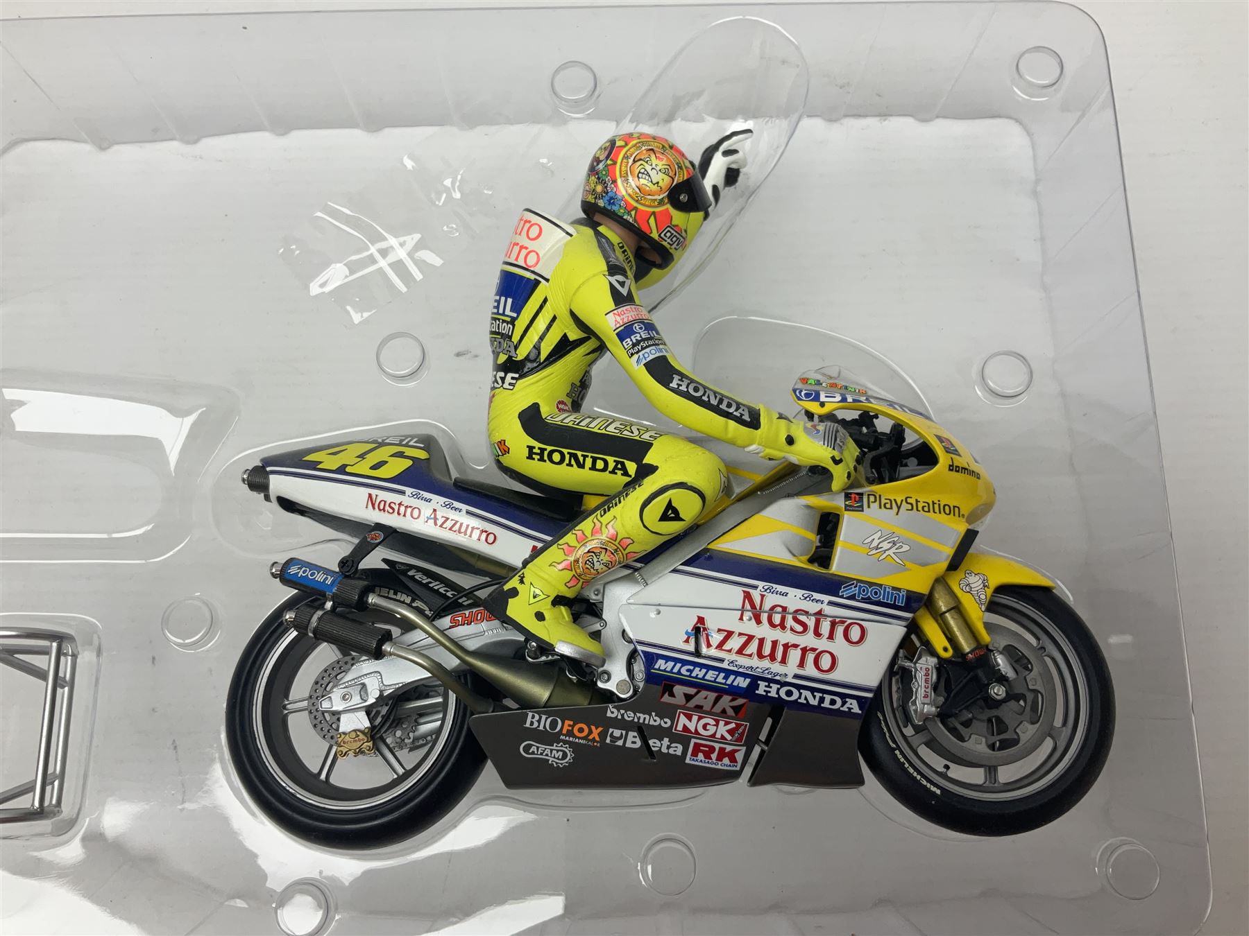 Two Minichamps limited edition Valentino Rossi Collection 1:12 scale die-cast motorcycles - Honda NS - Image 6 of 11