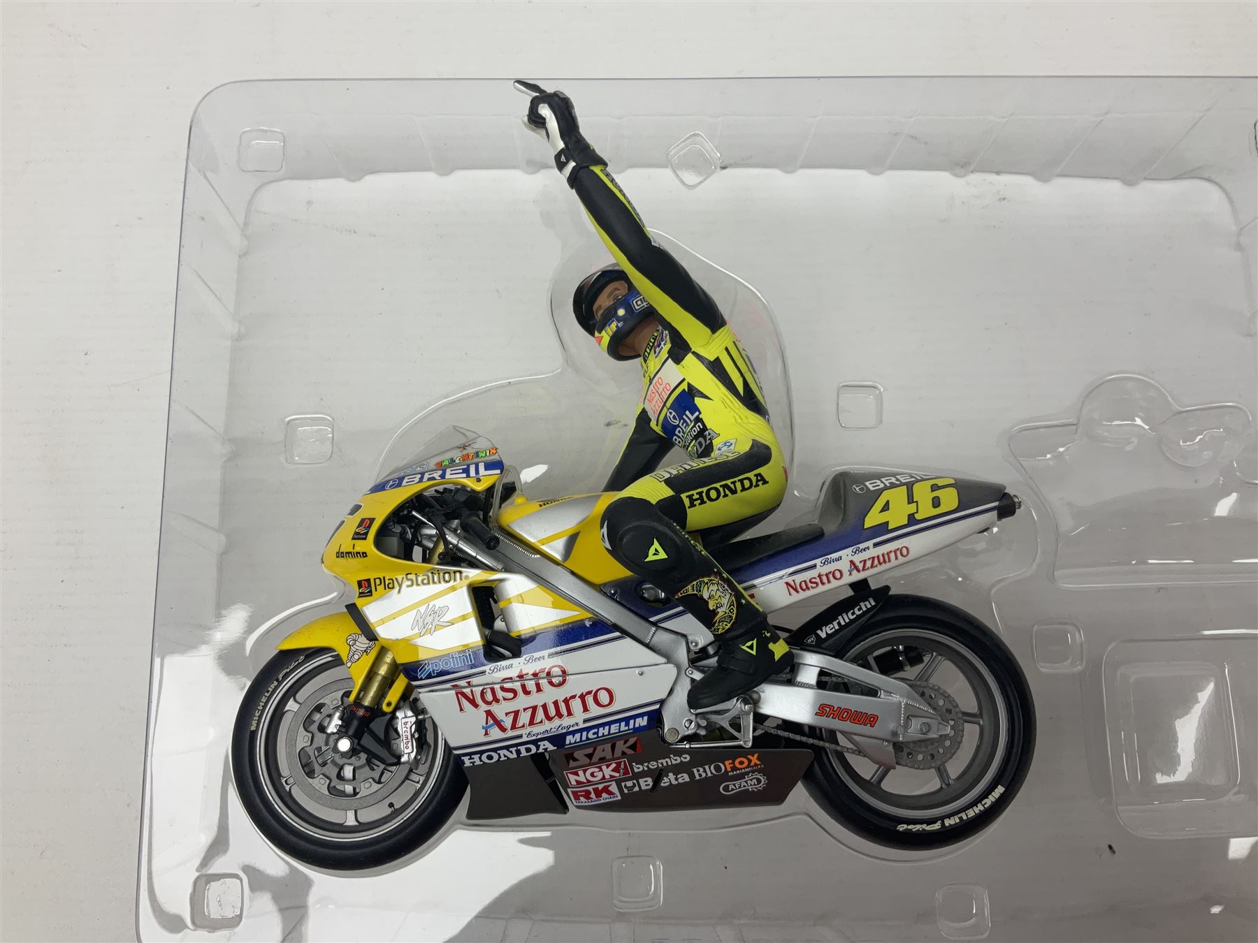 Two Minichamps limited edition Valentino Rossi Collection 1:12 scale die-cast motorcycles - Honda NS - Image 2 of 11