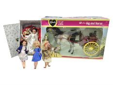 Sindy Gig and Horse Set; boxed; four various fashion dolls; and small quantity of home made and othe
