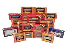 Hornby '00' gauge - twenty goods wagons including freightliners with containers